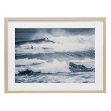 Imagem de Stupell Industries Impressão emoldurada Tidal Waves Clash Birch Under Glass da Norm Stelfox, 43 x 58 cm