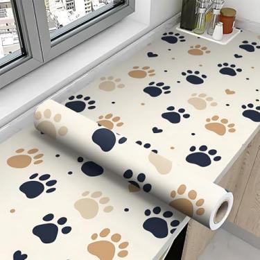 Imagem de NYZE Papel de parede vintage descasque e cole papel de parede autoadesivo moderno, papel de parede removível para decoração de armário de quarto 90 cm C x 40 cm L