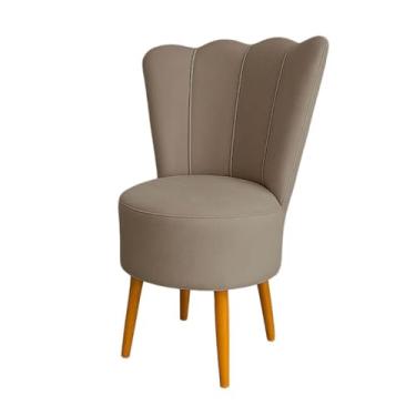 Imagem de Cadeira Pétala Veludo Premium (CAPPUCCINO)