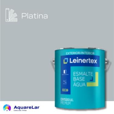 Imagem de Esmalte Base Água Leinertex Brilhante 3,6L, PLATINA, 3,6L