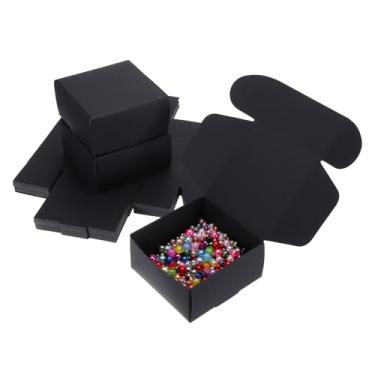 Imagem de PATIKIL 9 x 9 x 2 caixas de presente pequenas a granel com tampa, pacote com 40 mini caixa de presente quadrada dobrável de papel de papelão para joias de brinco, lembrancinha de festa de casamento