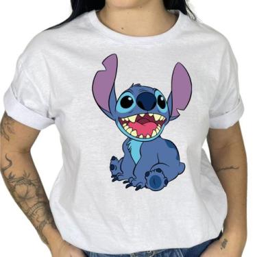 Imagem de Camiseta Feminina Lilo Stich Personalizada Cores Variadas Extra Chamat