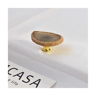 Imagem de Puxador exclusivo de ágata, puxadores e puxadores de gaveta de cristal artísticos para armários de cozinha, puxadores de cômoda, puxadores de porta dobráveis, puxadores de gaveta