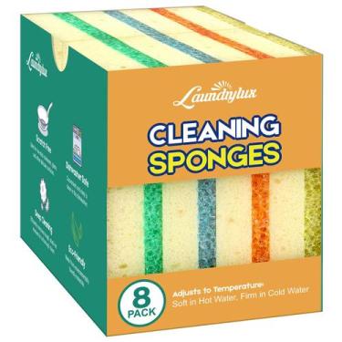 Imagem de Esponja de esfoliação LAUNDRYLUX, pacote com 8 lados, sensível à tempe