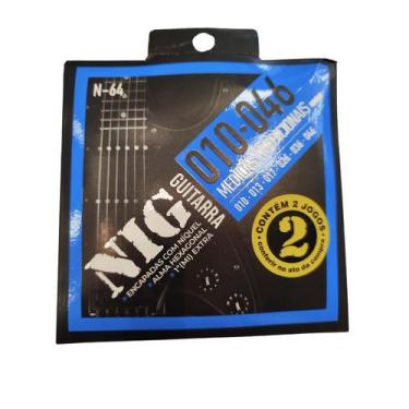 Imagem de Encordoamento Duplo P/ Guitarra N64 010/042 Nig