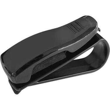 Imagem de Porta Óculos Clip Prender Cartão Óculos Preto Karbox