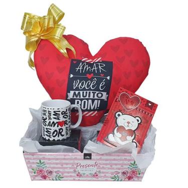 Imagem de Presente Dia dos Namorados Amor Almofada, Caneca e Cartão - Sude, Kit1