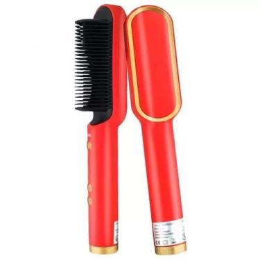 Imagem de Escova Cabelo Profissional Escova Pente Alisadora Bivolt HAIR CORES - 