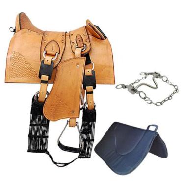 Imagem de Arreio Para Trabalho Completo Manta Freio Rédea Cabeçada - Arreios Mou
