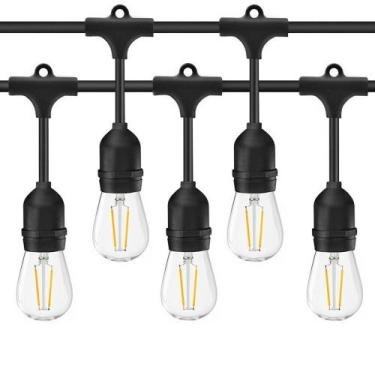 Imagem de Cordão de Luzes Externo com Prolongador Varal Iluminação 10 Lâmpadas S