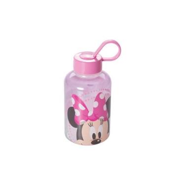 Imagem de Garrafa cilindrica minnie 280ml rosa - Plasútil, Cilíndrico
