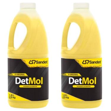Imagem de kit 2 Shampoo Lava Moto Detmol 1,9 Sandet Limpeza Pesada