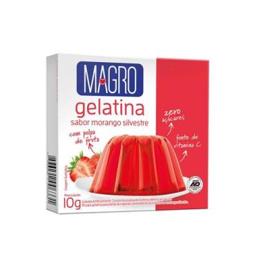 Imagem de Gelatina Diet Sabor Morango Silvestre 10g - Magro