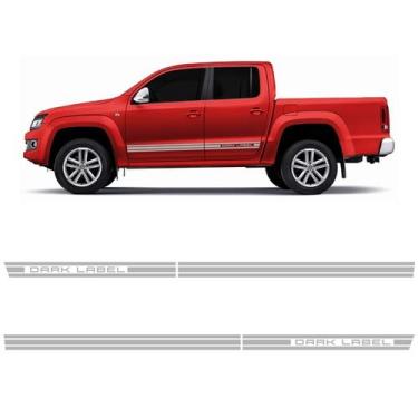 Imagem de Faixa Lateral P/ Amarok Dark Label 2015/2016 Cinza Genérico - SPORTINO