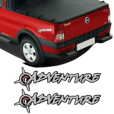 Imagem de Kit Par Adesivo Emblema Adventure Fiat Strada Palio Doblo - SPORTINOX,