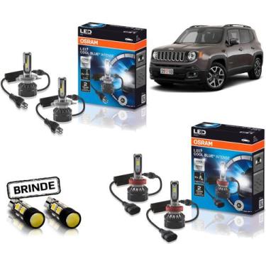 Imagem de Kit Lampada Led Osram Farol E Milha Renegade 16 17 18 19 20