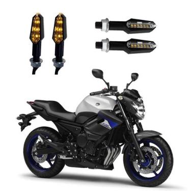 Imagem de KIT 4 Luz Seta Esportiva Pisca de Led Modelo P29 Para Moto XJ6 N 2004 