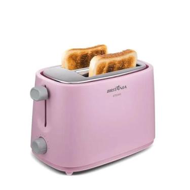 Imagem de Torradeira Britânia BTR04RS 6 níveis de Tostagem 750W Rosa 127V