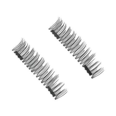 Imagem de Cílios Postiços Magnéticos 3D Sem Rastros De Cola, Fixação Rápida, Reu