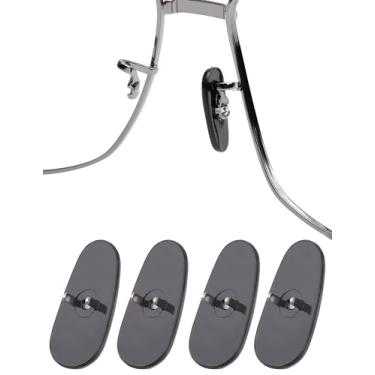 Imagem de Betterun 2 pares de almofadas de nariz de silicone macio preto para Ray-Ban RB3025/RB3026/RB3030/RB3211/RB3362/RB3445/RB4175