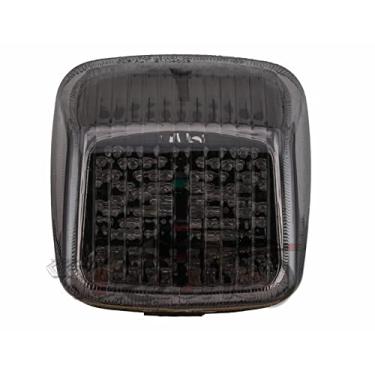 Imagem de Compatível com HARLEY 2004–2005 VRSCB V-Rod; VRSCD 2006–2008 VRSCD Night Rod; luz de freio traseira lanterna traseira + seta (estilo 2: luz traseira LED + seta, lente fumaça)