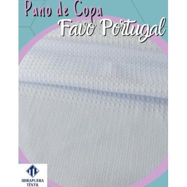 Imagem de Pano de Copa Luxo Portugal Sem Bainha com Faixa para Pintar ou Bordar 