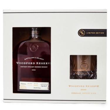 Imagem de Kit woodford reserve 750ml + copo exclusivo