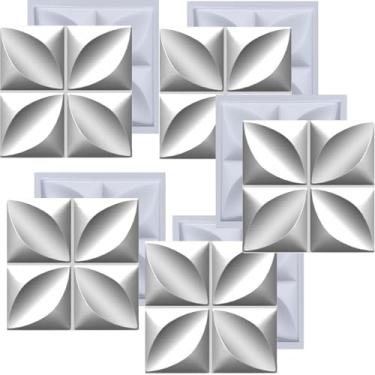 Imagem de Kit Formas de Gesso 3D e Cimento ABS Molde pra Revestimento de Parede FDG Painel Decorativo