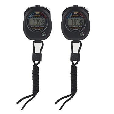 Imagem de Timer de Parada No LCD Digital para Corridas de Natação, Timer de Mão Multifuncional Com Alarme e Calendário, Cronômetro de Atletismo Escolar