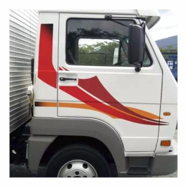Imagem de Faixas Caminhão 2001/9150 13180 Adesivo Vermelho