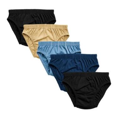 Imagem de Kit 5 Cueca Infantil Premium 100 Algodão Forro Duplo Dino, Sortido, G