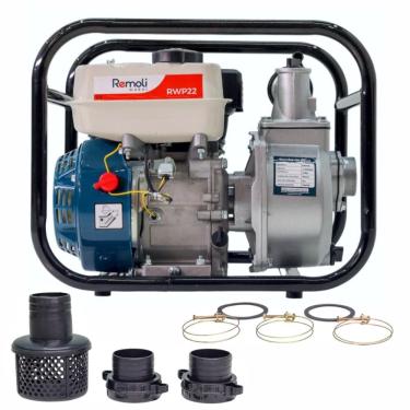 Imagem de Motobomba Gasolina 5,5HP Autoescorvante 2"x2" Remoli RSP22 Vazão máx 35 m³/h