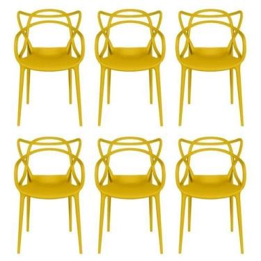 Imagem de Kit com 6 Cadeiras para Sala de Jantar Allegra Solna - OR Design