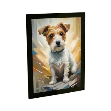 Imagem de Quadro Decorativo Cachorro Cão Ilustração V5 Decoração Poster Quarto Sala