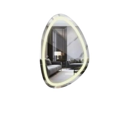 Imagem de Espelho Orgânico Jateado Led 60x80 Touch Camarim Iluminado (Neutro)