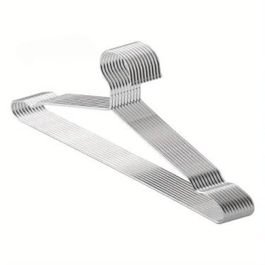 Imagem de Cabides Titureiro De Luxo Em Aço Cromado Executivo Reforçado Organizar Roupas(10)