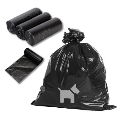 Imagem de 150 sacos de lixo para cães, sacos grandes à prova de vazamento, 66 cm x 83 cm, forros de lata para estação de lixo para animais de estimação, resistente