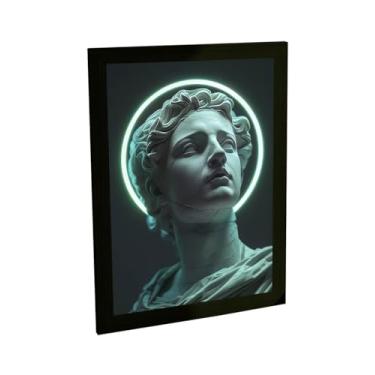 Imagem de Quadro Decorativo Estatua Grega Religiosa Auréola Decoração Poster Quarto Sala