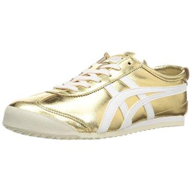 Imagem de Onitsuka Tiger México 66 1183B566 Tamanho masculino, Dourado/branco, 33 BR