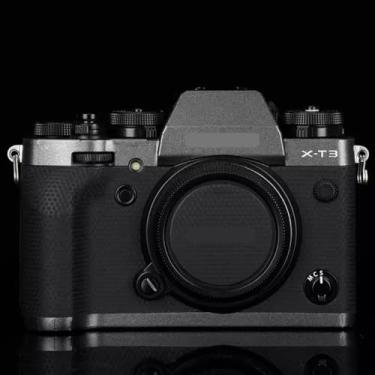 Imagem de X-T3 Adesivo de capa de câmera antiarranhões para FujiFilm X-T3 Película protetora de câmera decalques XT3 (cinza escuro)