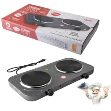 Imagem de Fogareiro Duas Bocas Elétrico Portátil De Mesa 110V Ou 220V