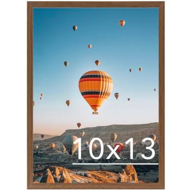 Imagem de JCJMY Moldura marrom de 25,5 x 30,5 cm para pendurar na parede, horizontal ou verticalmente, porta-retrato para galeria de 25,5 x 30,5 cm com acrílico resistente a estilhaçamento, marrom