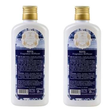 Imagem de KIT 2 Refil Difusor de Ambiente Flores Brancas Madressenza 250ml, Bran