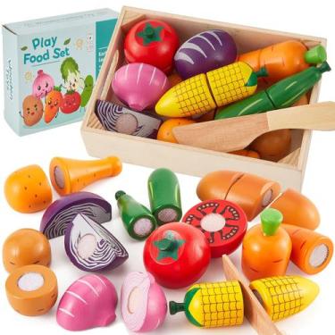 Imagem de Jogue Food Set HERSITY Cutting Vegetables para crianças+18M