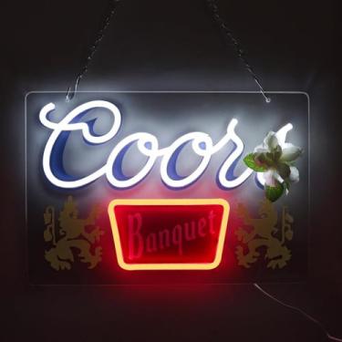 Imagem de Sinal de luz de néon JFLlamp 41x25cm LED para decoração de parede USB