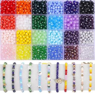 Imagem de Conjunto de miçangas de cristal facetadas Craft Beads Xilitata de 6 mm