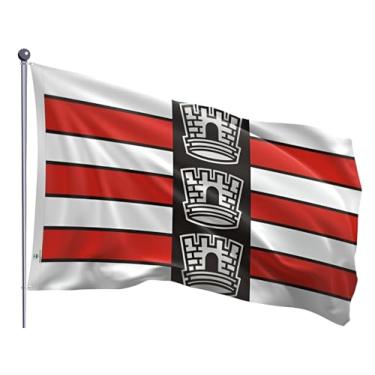 Imagem de Bandeira do município João Pessoa Estampada uma face - 0,70X1,00m