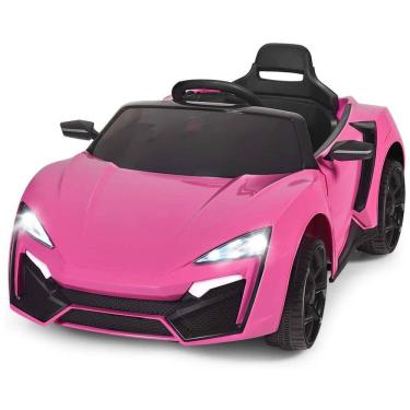 Imagem de Carro, Carrinho Elétrico 1 Assento, 12V, com Controle Remoto, Vel 5 km por hora, Idade 3, COSTZON, Rosa