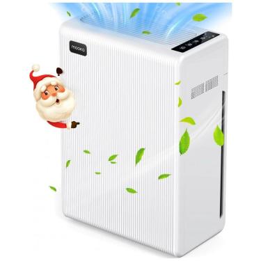 Imagem de Purificador de Ar para Espaços até 160m2 com Filtro H13 HEPA para Animais de Estimação, Fumaça, Poeira de Pólen e Livre de Ozônio