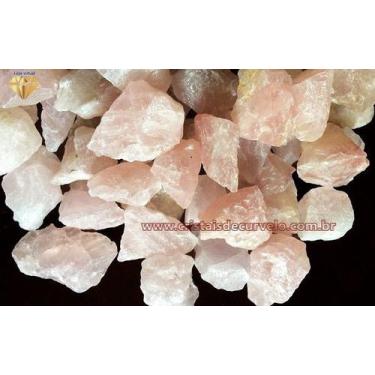 Imagem de Cascalho Bruto de Quartzo Rosa Natural 10 Kg - Tamanho 10 a 80mm Tipo 